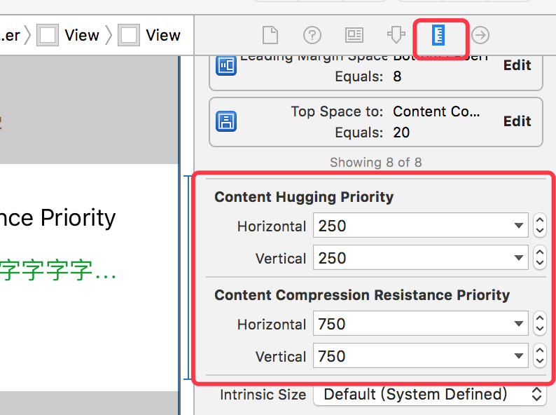 iOS开发之AutoLayout中的Content Hugging Priority和 Content Compression Resistance Priority解析