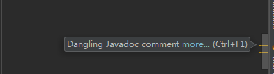 Dangling javadoc comment_javadoc怎么使用