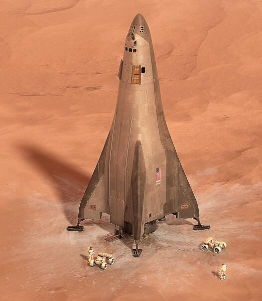马斯克对手来了 洛克希德·马丁推出可重复使用火星登陆器