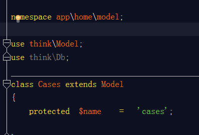 Cannot declare class app\home\controller\Cases because the name is already in use
