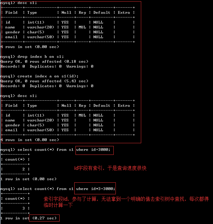 MySQL_索引原理「终于解决」