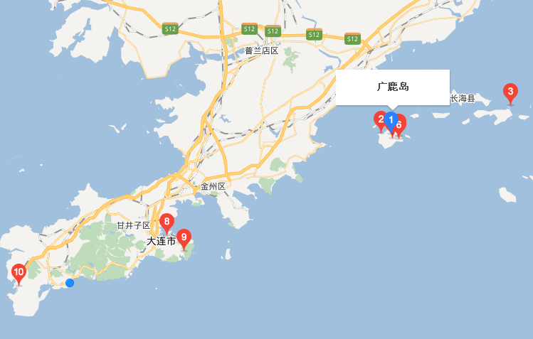 广鹿岛旅游地图_广鹿岛在哪里