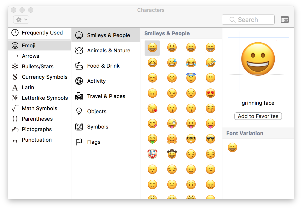 輸入特殊字符,emoji表情符號