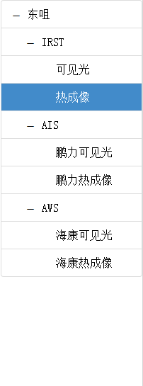 仿海康网页版做一个在线的实时监控网站（1）-- 侧边栏站点选择