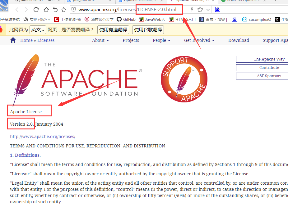 Apache license 2.0