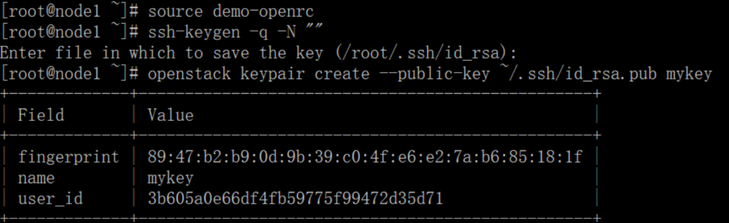 key pair generate ssh-keygen ç…§ç€å®˜ç½‘æ¥å®‰è£…openstack wadeson  åšå®¢å›­ pikeä¹‹åˆ›å»ºå¹¶å¯åŠ¨instance