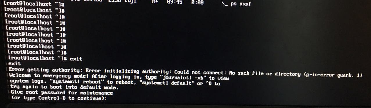CentOS 7磁盘寻找不到，卡在sulogin，造成的开机失败问题--Error getting authority...第1张