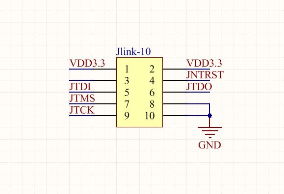Jlink-10 pin 的定义（stm32使用）官方定义