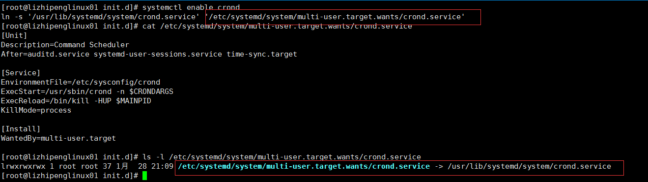 linux任务计划cron chkconfig工具 systemd管理服务 unit介绍 target介绍第9张