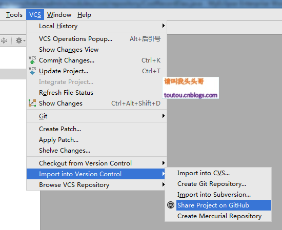 IntelliJ IDEA上操作GitHub