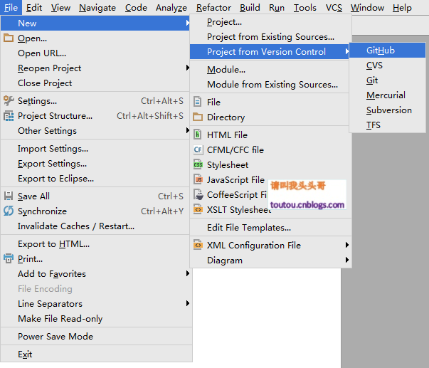 IntelliJ IDEA上操作GitHub