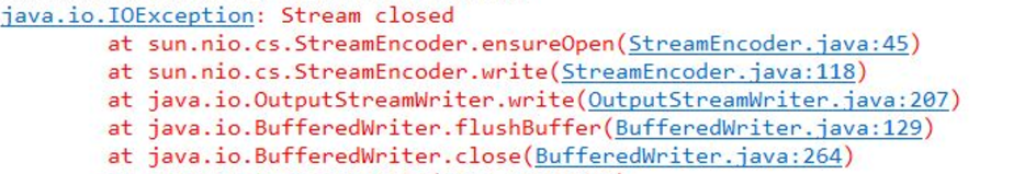 java.io.IOException Stream closed SummerChill