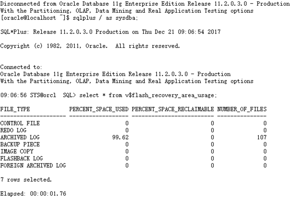 Ora Archiver Error Connect Internal Only Until Freed Oracle数据库归档日志满导致应用系统反应缓慢的问题处理 一品堂 技术学习笔记 博客园