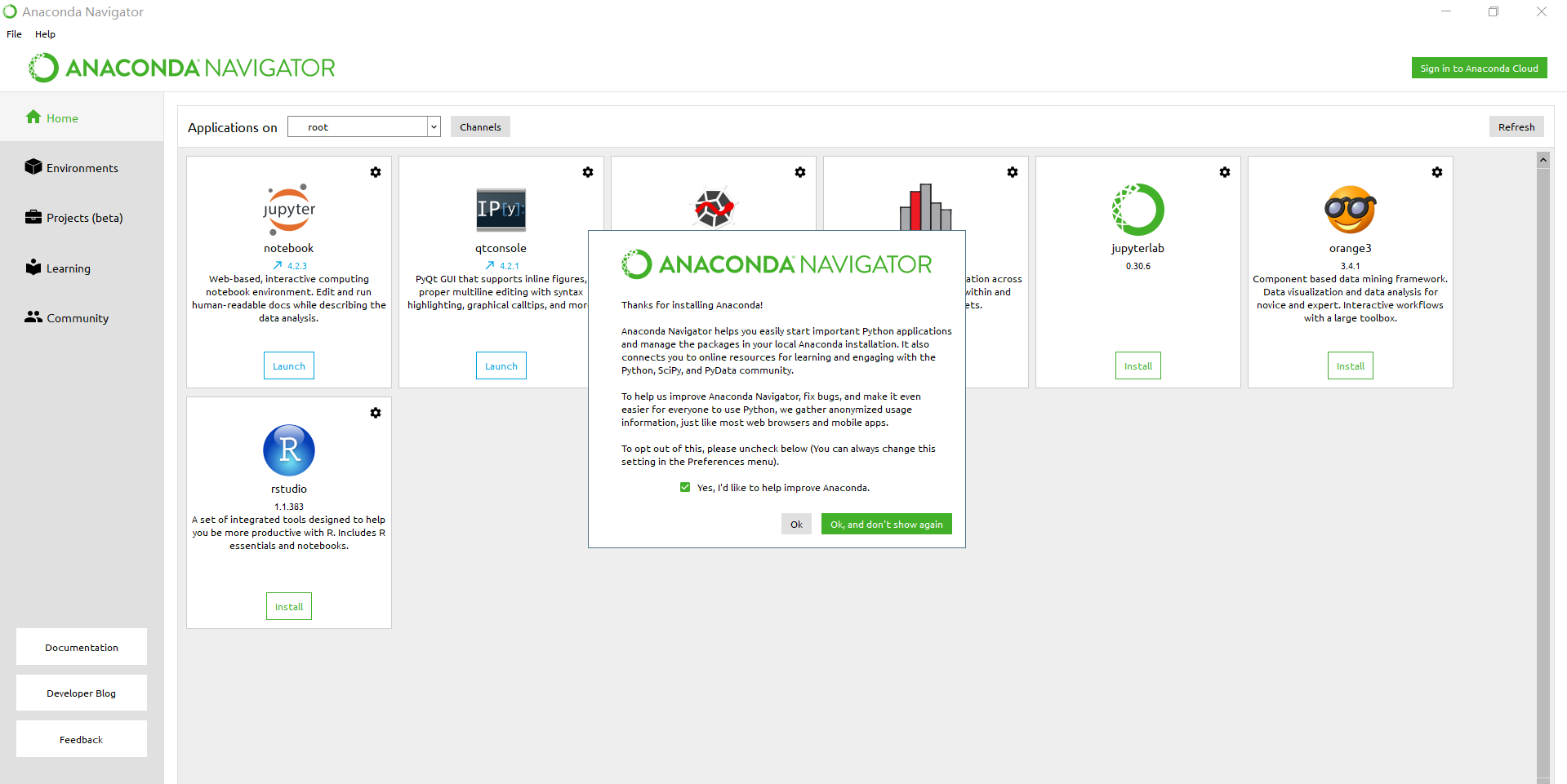 Как запустить anaconda navigator в windows 10