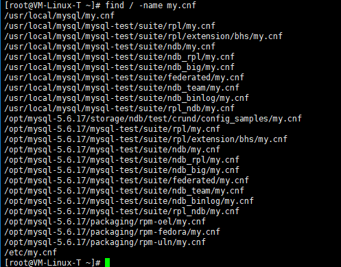 在linux下面安装mysql 确认配置文件路径my Cnf Sunpear 博客园