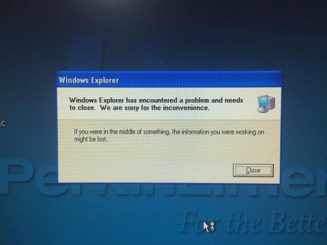Explorer в Windows XP ошибка. Sorry for the inconvenience Lineage 2 ошибка. The application encountered an. Open Hardware Monitor has encountered a problem and needs to close. An internal error has occurred