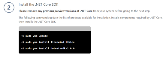 CentOS 7 安装 .Net Core 2.0 详细步骤第15张